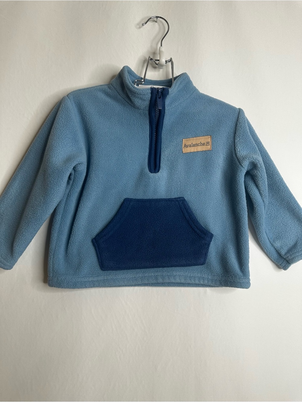 Avalanche Blue Two-Tone Fleece Pullover
